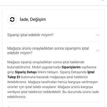 İptal Edilen Siparişin Yanlış Kargolanması Ve Ücret Kesintisi