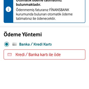 Vodafone Ve QNB Finansbank Arasında Kayıtlı Ödeme Talimatı Sorunu