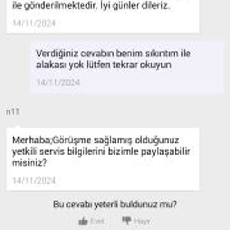 N11'den Aldığım Ürün İçin Çözüm Bulamıyorum: Servis Ve İletişim Sorunları