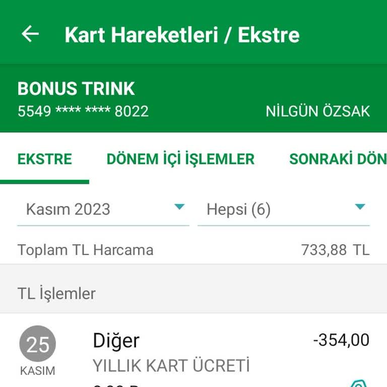 Haksız Kart Aidatı İadesi Talebi