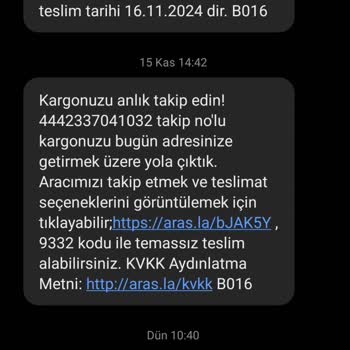 Aras Kargo'dan Kaybolan Paket Sorunu