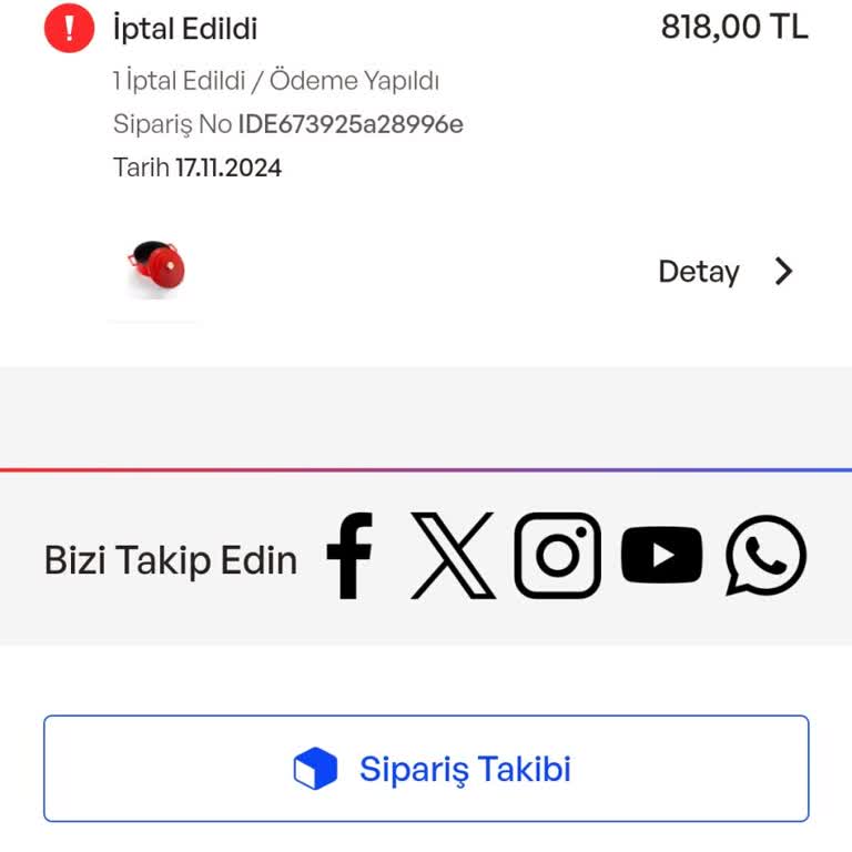 İdefix Yanlış İptal Ve Güven Sorunu