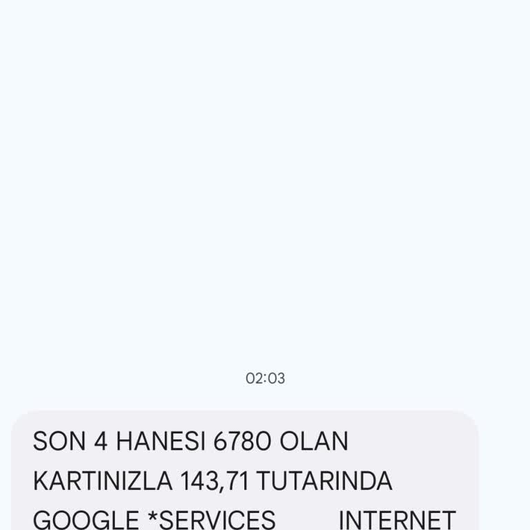 Ziraat Hesabımdan İzinsiz Google Kesintileri