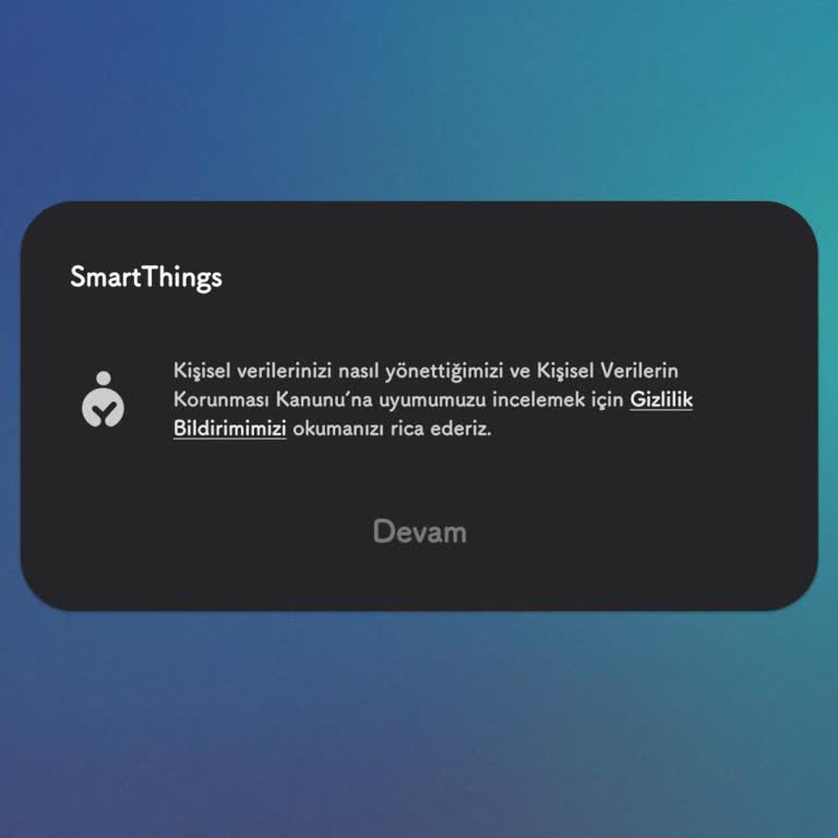 Smartthings Uygulamasında Gizlilik Bildirimi Sorunu