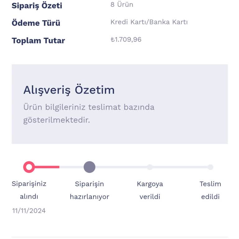 Sipariş Sürecinde Yaşanan Gecikme Ve Mağduriyet