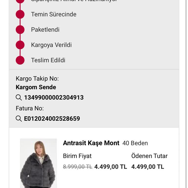 Teslim Edilmeyen Mont Ve Yanlış İade Sorunu