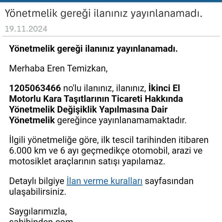 Sahibinden Sitesinde İlan Engeliyle Karşılaşıyorum