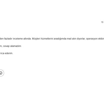 Getir Yemek Başvurumda Gecikme Ve İletişimsizlik