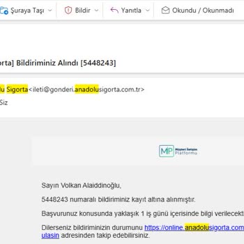 Anadolu Sigorta Ve İş Bankası Arasında Çözümsüzlük