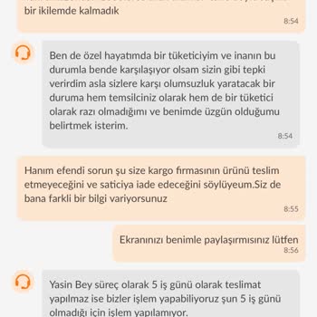 Teslim Edilmeyen Ürün Ve Çözümsüzlük