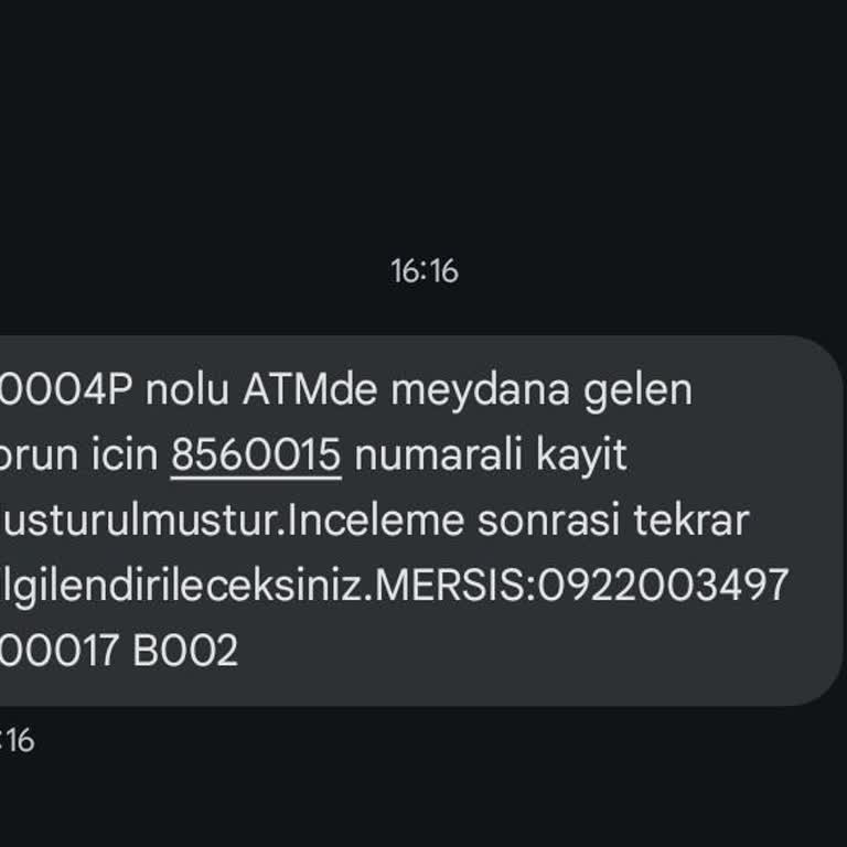 ATM Arızası Nedeniyle Mağduriyet Yaşadım