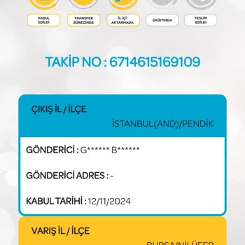 PTT Kargo Kartımı 1 Haftadır Bekletiyor