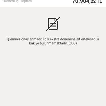 Ekstre Erteleme Sorunu Ve Mağduriyet