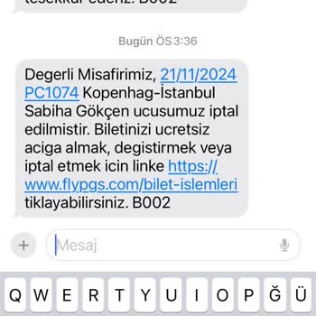 Pegasus'un İptal Edilen Uçuş Ve İade Sorunu