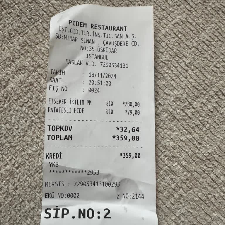 Pidem Restoranında Gıda Zehirlenmesi Deneyimi