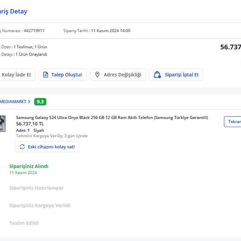 Kargoya Verilmeyen Ürün Ve Yanıtsız İletişim Sorunu