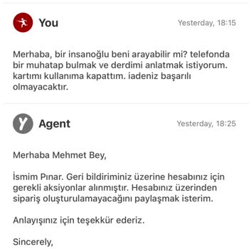 Yemeksepeti Hesap Güvenliği Ve Destek Hizmetleri Sorunu