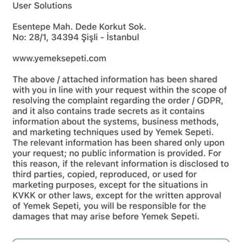 Yemeksepeti Hesap Güvenliği Ve Destek Hizmetleri Sorunu