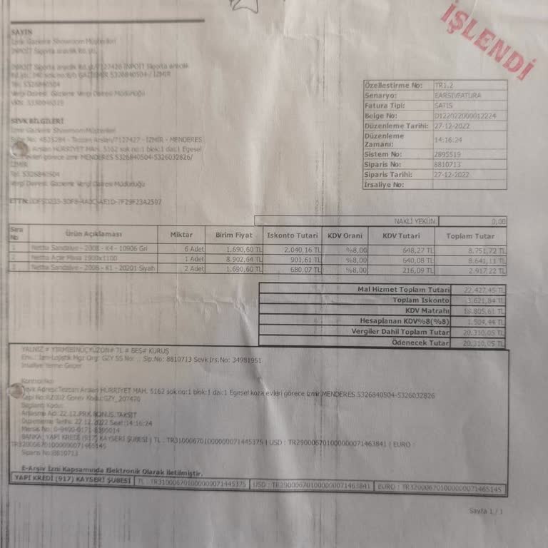 Yataş'tan Aldığım Masa Takımı Hayal Kırıklığı