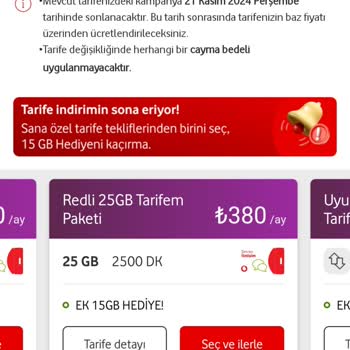 Vodafone Tarifelerinde Ani Fiyat Artışı Ve Müşteri Mağduriyeti