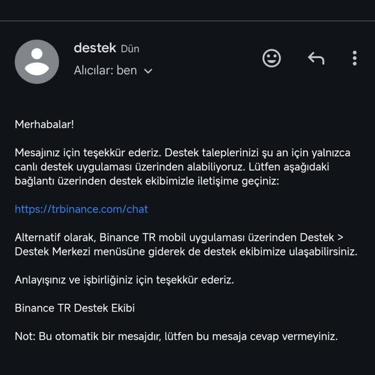 Binance TR'de Erişim Sorunu Ve Yetersiz Destek