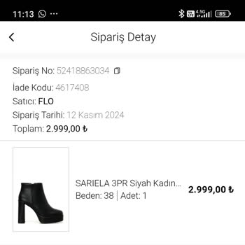 Yanlış Renk Bot Gönderimi Ve Yetersiz Müşteri Hizmetleri