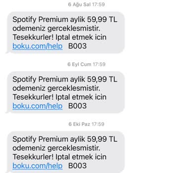 Spotify Premium Üyeliğinde Fazla Ücretlendirme Sorunu