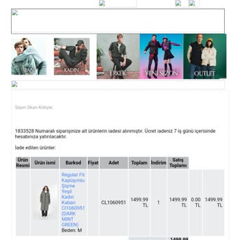 İade Ödemesi Sürekli Erteleniyor: Colin's Online Alışveriş Sorunu