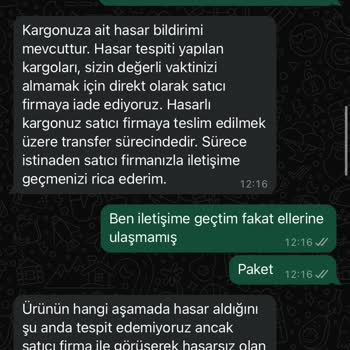 Hasarlı Ürün İadesi Ve İletişim Sorunları