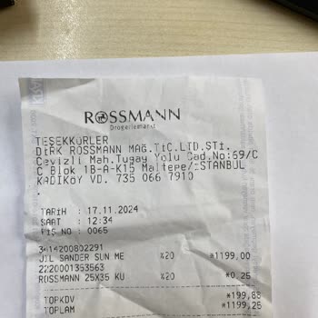 Rossmann'dan Aldığım Parfümde Anormallik Ve Uzayan Süreç