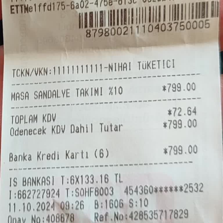 BİM'den Alınan Masa Sandalye Takımı Güvenlik Sorunu
