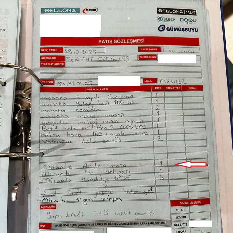 Bellona Yemek Masası Dayanıklılık Sorunu