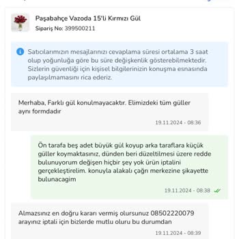 Çiçek Siparişimde Beklenmeyen Hayal Kırıklığı