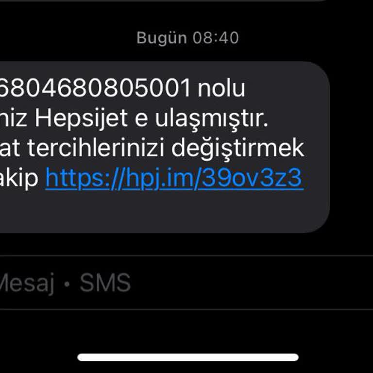 Teslimat Tarihi Değişikliği İçin Kod Gelmiyor