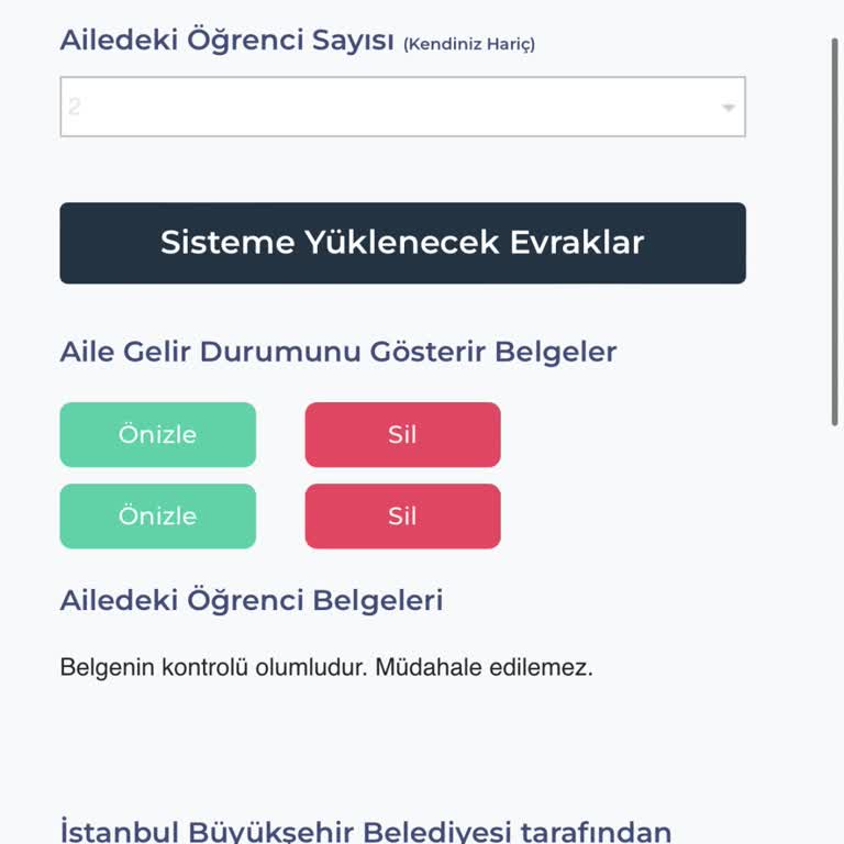 İBB Burs Başvurusunda Gelir Belgesi Sorunu
