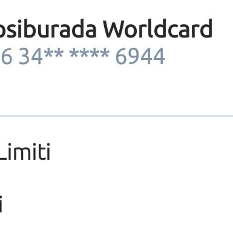 Yapı Kredi Bankası Hepsiburadaword Kart Limit Sorunu Ve Müşteri Memnuniyetsizliği