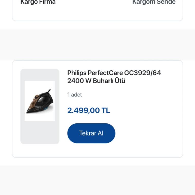 İade Edilmeyen Ütü Ücreti Mağduriyeti