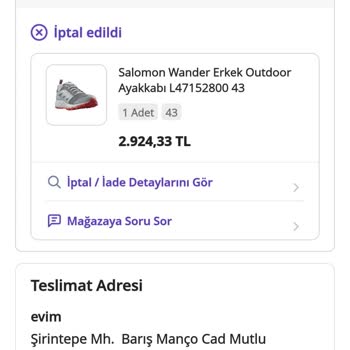 Kampanya Döneminde Alınan Ayakkabının Stok Sorunu Ve Kupon Kaybı
