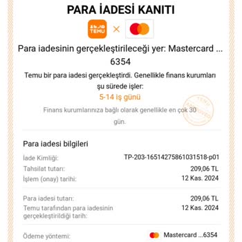 Temu Alışveriş Sitesinde İade Edilmeyen Para Ve Kullanılamayan Kredi Sorunu