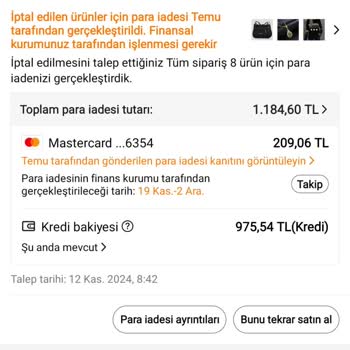 Temu Alışveriş Sitesinde İade Edilmeyen Para Ve Kullanılamayan Kredi Sorunu
