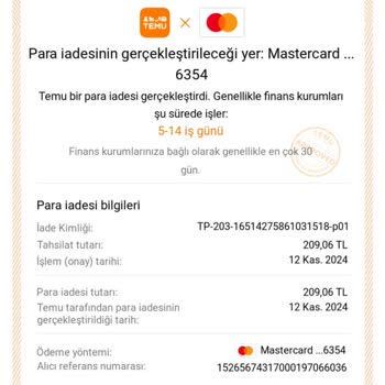 Temu Alışveriş Sitesinde İade Edilmeyen Para Ve Kullanılamayan Kredi Sorunu
