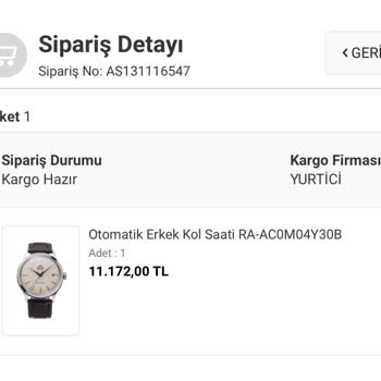 Aslan Saat Firmasıyla Yaşanan Stok Ve İade Sorunları