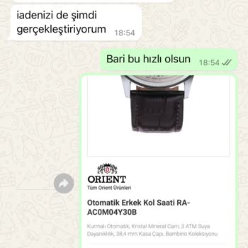 Aslan Saat Firmasıyla Yaşanan Stok Ve İade Sorunları