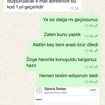 Aslan Saat Firmasıyla Yaşanan Stok Ve İade Sorunları