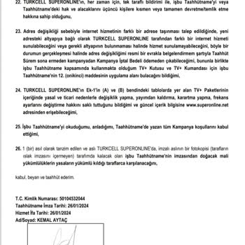 Turkcell Superonline'da Bilgim Dışında Açılan Hesap Ve Haksız Para Çekimi
