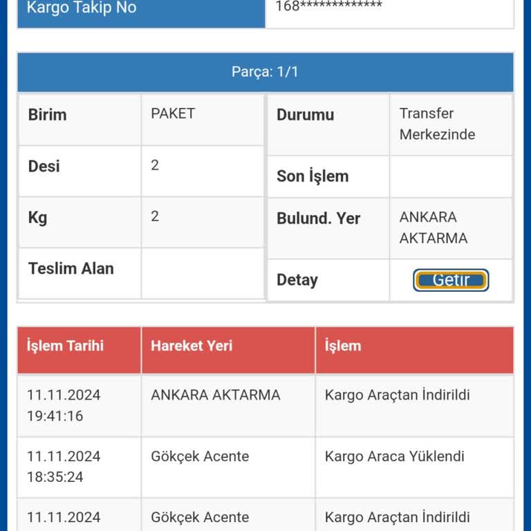Kayıp Kargo Ve İletişimsizlik Mağduriyeti