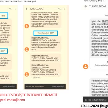 Türk Telekom'un Bilgilendirme Eksikliği Ve Haksız Fatura Kesintisi