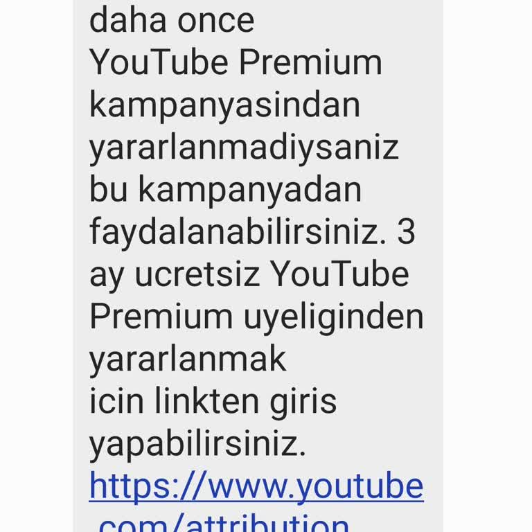 Telekom'da Ücretsiz Youtube Premium Sorunu