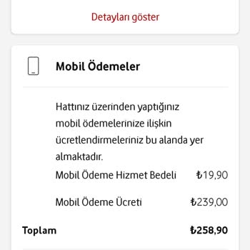 Vodafone Faturasında İzinsiz Mobil Ödeme Problemi