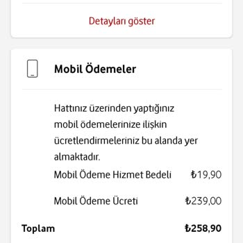 Vodafone Faturasında İzinsiz Mobil Ödeme Problemi